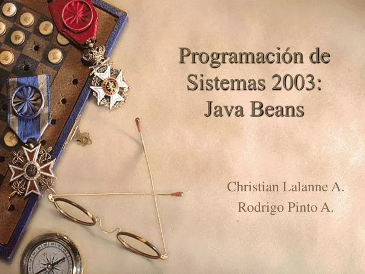 programaci n de sistemas 2003 java beans