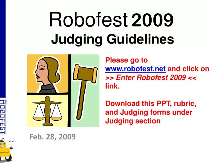 robofest 2009 judging guidelines