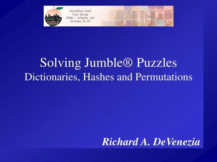 solving jumble puzzles dictionaries hashes and permutations