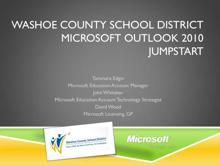 washoe county school district microsoft outlook 2010 jumpstart