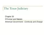 The Texas Judiciary - slide 1