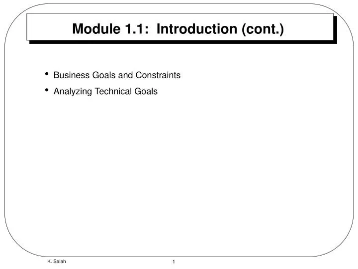 module 1 1 introduction cont
