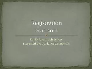 Registration 2011-2012