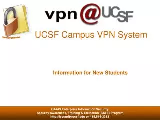 UCSF Campus VPN System