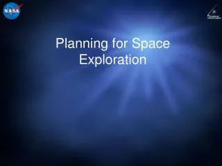 Planning for Space Exploration