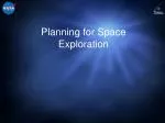 Planning for Space Exploration - slide 1