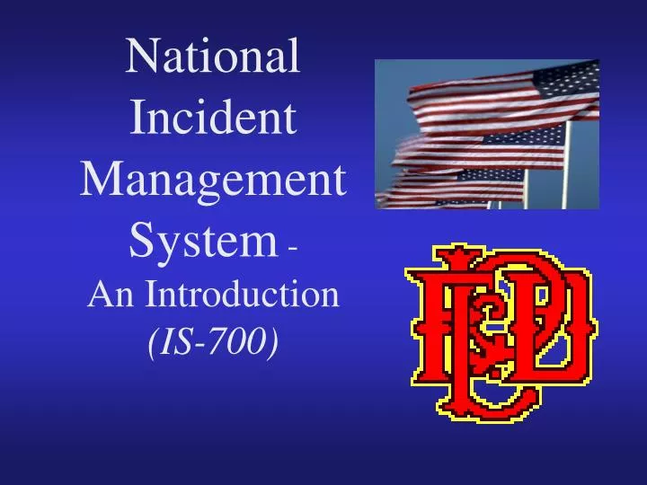 national incident management system an introduction is 700