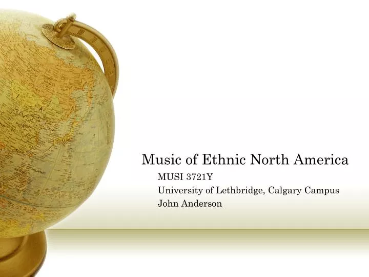 music of ethnic north america