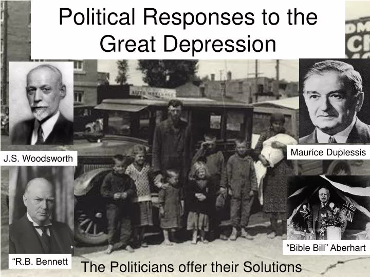 political responses to the great depression