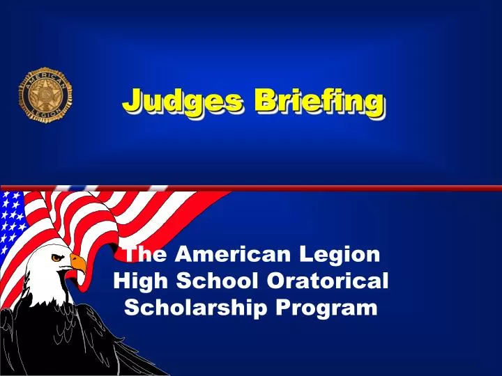 judges briefing