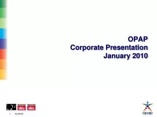 OPAP Corporate Presentation January 2010