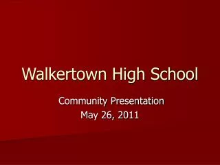 Walkertown High School