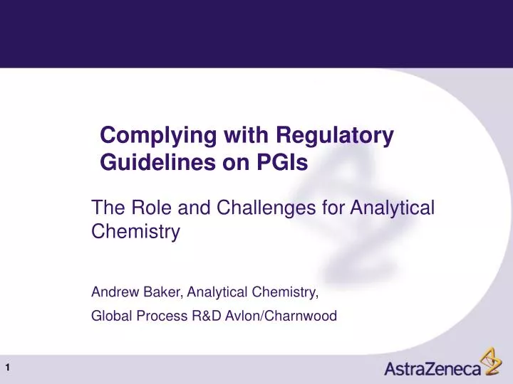 complying with regulatory guidelines on pgis