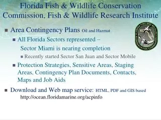 Florida Fish &amp; Wildlife Conservation Commission, Fish &amp; Wildlife Research Institute