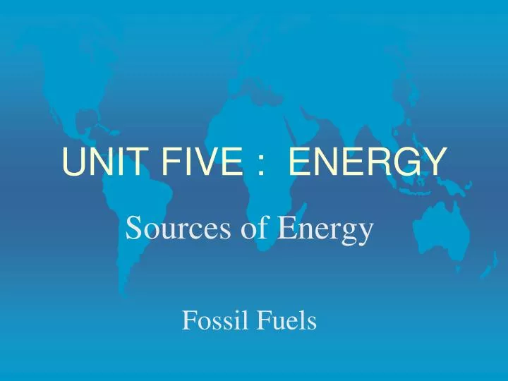 unit five energy