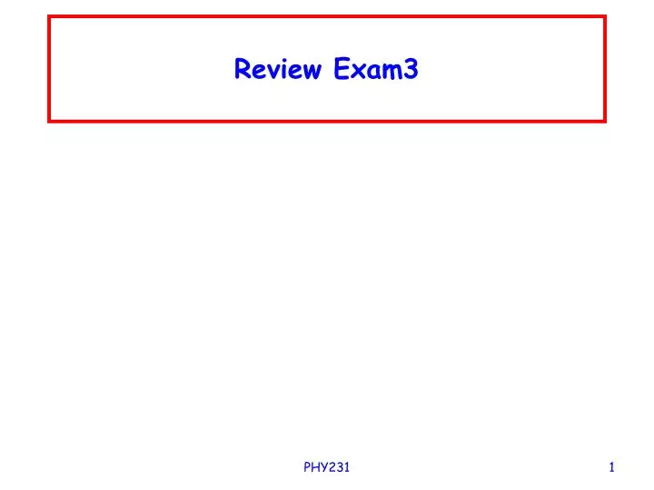 review exam3