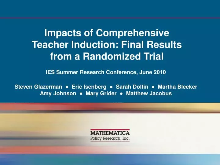 impacts of comprehensive teacher induction final results from a randomized trial