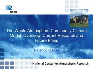 The Whole Atmosphere Community Climate Model: Overview, Current Research and Future Plans