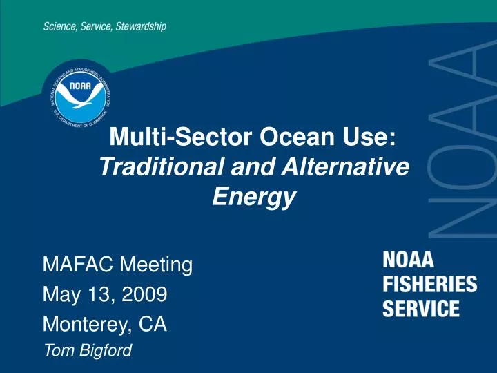 multi sector ocean use traditional and alternative energy