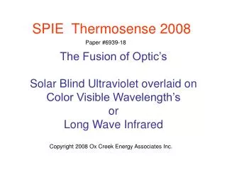SPIE Thermosense 2008