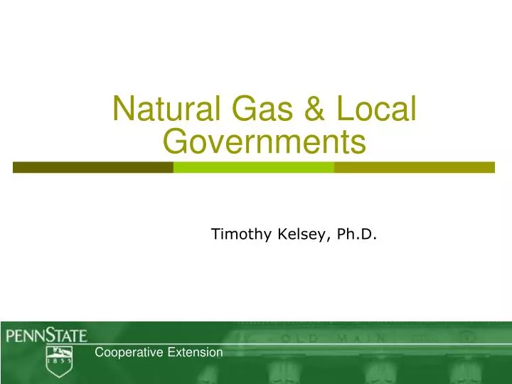 natural gas local governments