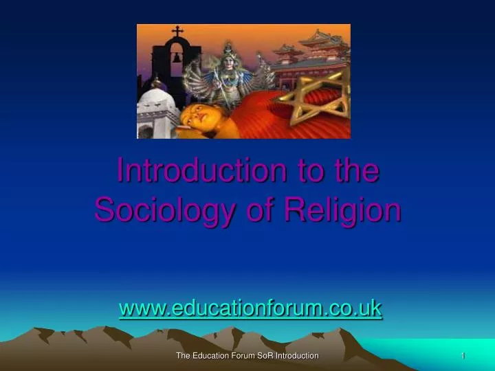 introduction to the sociology of religion