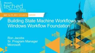 Building State Machine Workflows with Windows Workflow Foundation