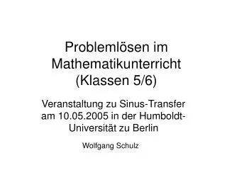 probleml sen im mathematikunterricht klassen 5 6