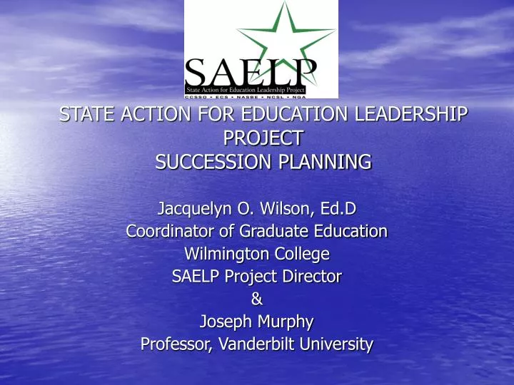 state action for education leadership project succession planning