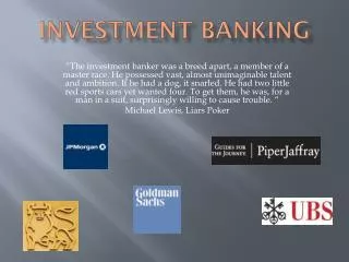 Investment banking