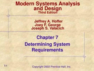 modern systems analysis and design third edition jeffrey a hoffer joey f george joseph s valacich
