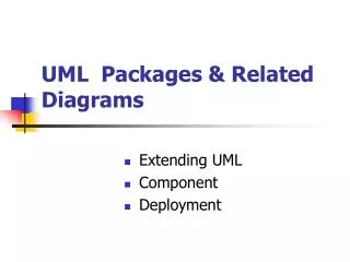 UML Packages &amp; Related Diagrams