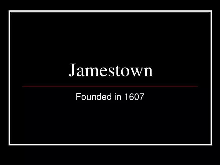 jamestown