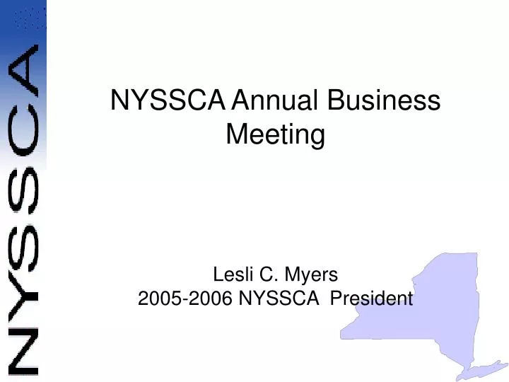nyssca annual business meeting