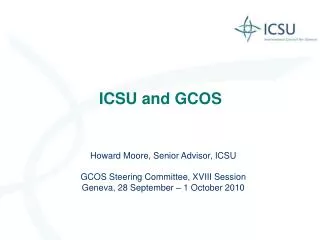 ICSU and GCOS