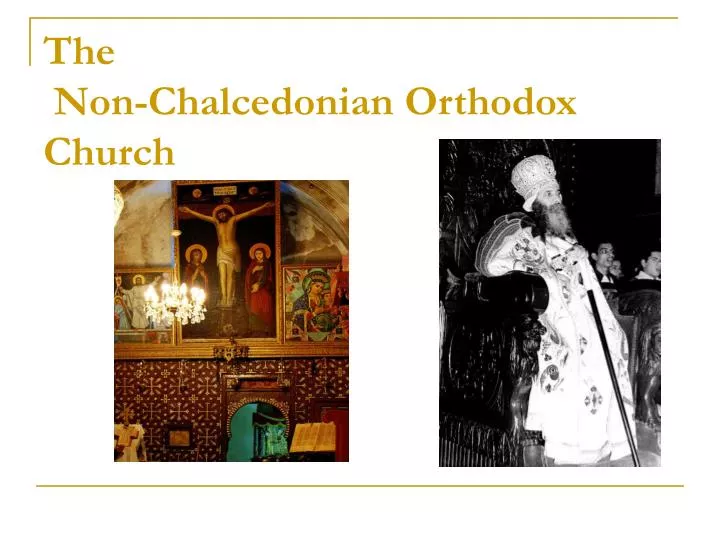 the non chalcedonian orthodox church
