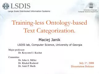 Training-less Ontology-based Text Categorization.