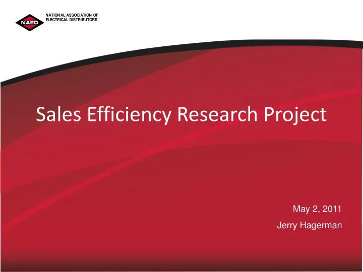 sales efficiency research project