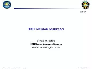 HMI Mission Assurance