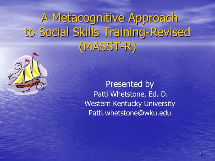 a metacognitive approach to social skills training revised masst r