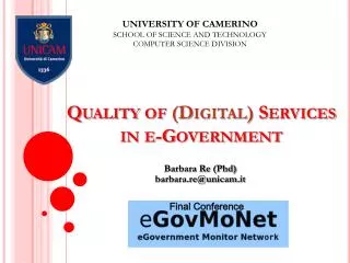Quality of (Digital) Services in e-Government
