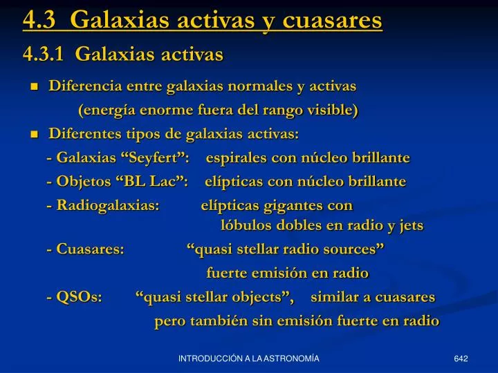 4 3 1 galaxias activas