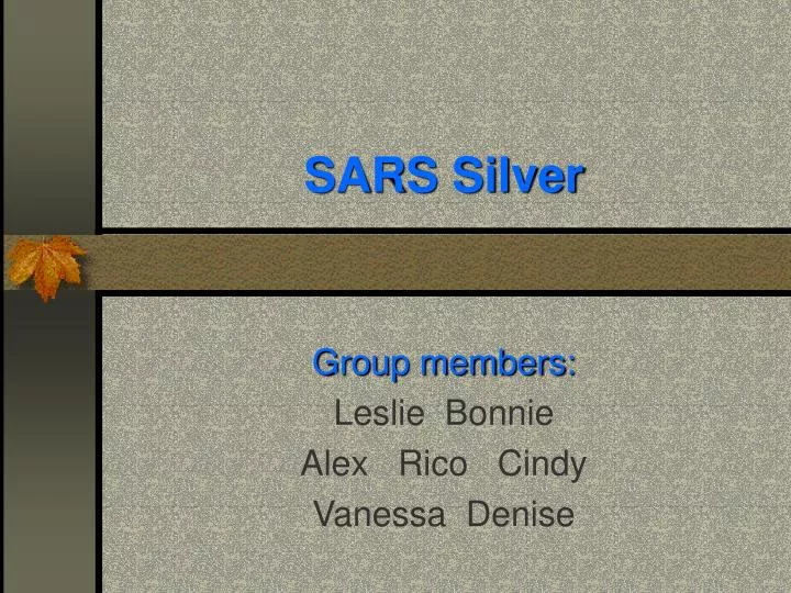 sars silver