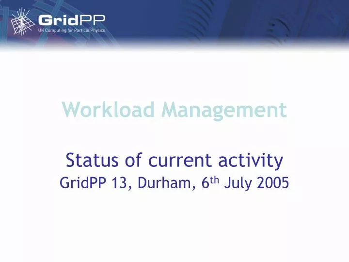 workload management