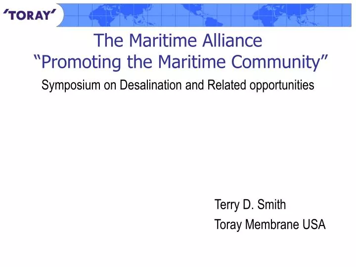 the maritime alliance promoting the maritime community