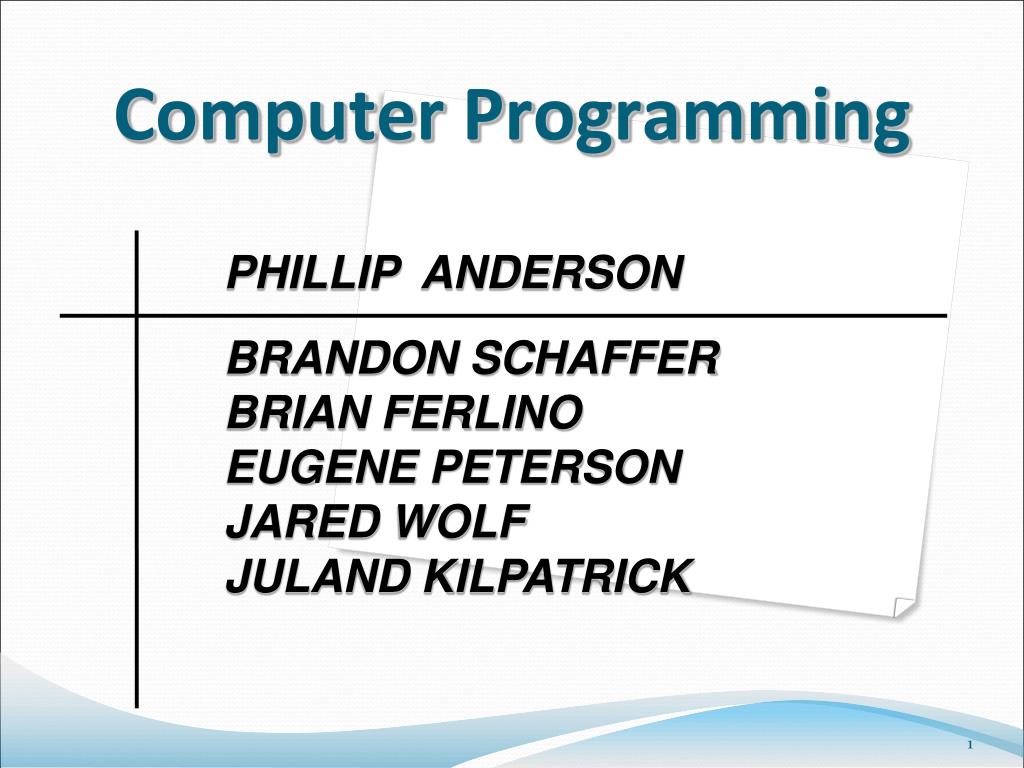 PPT - Computer Programming PowerPoint Presentation, free download - ID ...