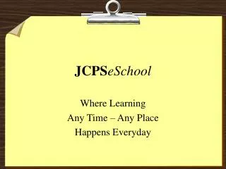 JCPS eSchool