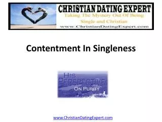 Contentment in Singleness