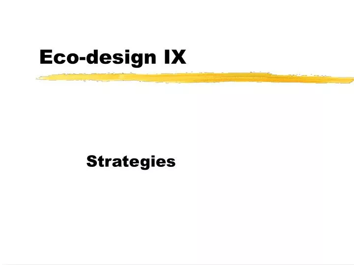 eco design ix