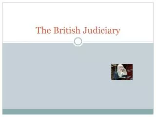 The British Judiciary